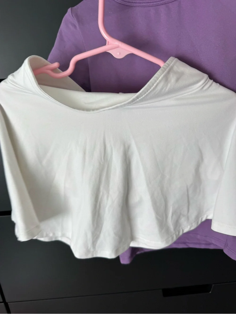 Crewcuts Girls' Short Sleeve Tees in Purple & White